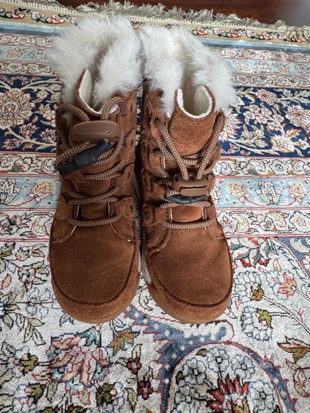 Sorel kids brown ankle boots